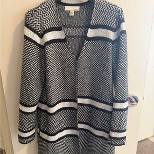 Elegant Monochrome Women's Cardigan